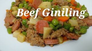 How to cook Giniling na Baka on a budget  MediCusina OFW Recipe [upl. by Lenno566]