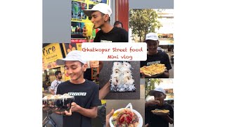 Ghatkopar street food  Khau Galli  pizza shots malai gola masala papad  dosa  soda amp more [upl. by Nicolas]