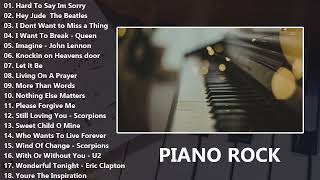 Rock Instrumental Music  Piano covers of rock popular songs 2023  Full Album [upl. by Ladnik845]