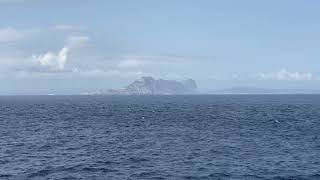 Sailing past Gibraltar  Strait of Gibraltar  Cunard  Queen Anne [upl. by Rehctelf987]