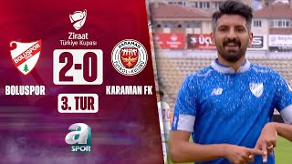 Boluspor 20 Karaman FK Spor Ziraat Türkiye Kupası 3 Tur Maçı  01112023 [upl. by Brewer]