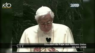 Discours du pape Benoît XVI aux NationsUnies [upl. by Lusa]