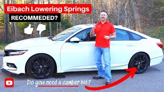 Eibach ProKit Lowering Springs  FINAL VERDICT  10th Gen Honda Accord [upl. by Matless]