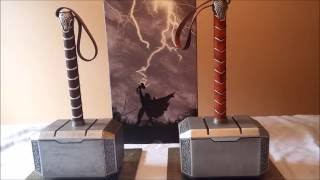 Thor Hammers Mjolnir Lager Toys PVC VS Show Z Metal [upl. by Oj]