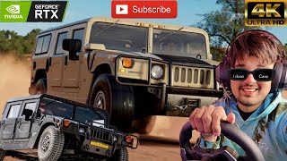 Hummer H1 Alpha 2024  Offroading  Forza Horizon 5  Logitech g29 gameplay4K [upl. by Sianna]