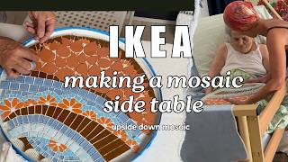 Surprising IKEA Gladom Table Mosaic Makeover [upl. by Mack]