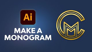 How to Make a Monogram in Illustrator [upl. by Toogood484]