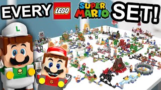 EVERY LEGO SUPER MARIO SET EVER  All My Lego Super Mario Custom Expansion Sets [upl. by Pompea]