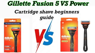 Gillette Fusion 5 and Gillette Fusion 5 Review  Cartridge Razor Shave tutorial for beginners [upl. by Schnapp94]