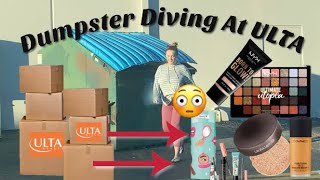 DUMPSTER DIVING  INSANE MAKEUP SCORE FROM ULTA [upl. by Weikert]