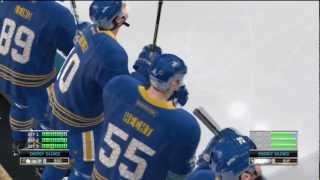 NHL 12 Fights Ryan Miller vs Milan Lucic  Fight of Revenge [upl. by Tonneson991]