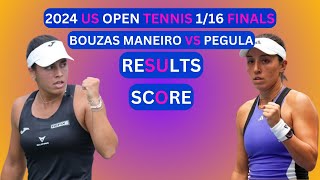 Jessica Pegula vs Jessica Bouzas Maneiro Results amp Score 2024 US Open Tennis 116Finals [upl. by Barbey676]