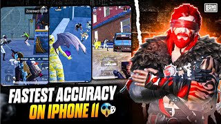 FASTEST ACCURACY PLAYER OF IPHONE 11 😳 FASTEST 60 FPS PLAYER  BGMI [upl. by Eimor]