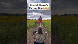 See what Mrunal do in her free time 😆😍shorts ytshortsindia actress telugushorts telugu [upl. by Parris]