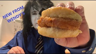 Wendys NEW Breakfast Chicken Biscuit food review taste test wendys performer [upl. by Lemuelah682]