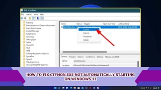 Windows 11 ctfmonexe not starting automatically in Windows 11  Fix ctfmonexe not starting issue [upl. by Ettedranreb]