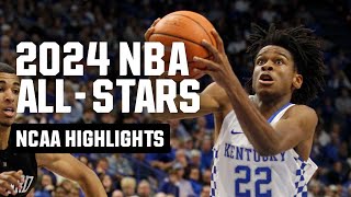 2024 NBA AllStars and their March Madness highlights [upl. by Dael862]