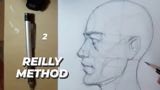 REILLY METHOD HOW TO DRAW PROFİLE HEAD [upl. by Hgielah]