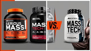 Serious Mass Optimum Nutrition vs Mass Tech MuscleTech Which is Better [upl. by Divad]