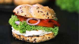 Halloumi Burger Recipe [upl. by Nnyletak]