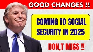 Wow GREAT Changes Coming To Social Security in 2025  Increased SSA SSI and SSDI Payments [upl. by Einneb]