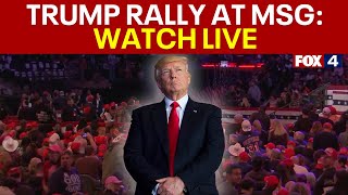 LIVE Trump Rally in NYC  FOX 4 [upl. by Anirbed]