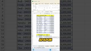 excelspreadsheet belajarexcel spreadsheet microsoft microsoftexcel tipsandtricks excelhack [upl. by Theobald]