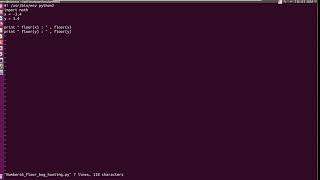 Python2  Numbers6 floor NameError name floor is not defined [upl. by Elyrehc321]