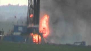 Dacoma OK Oil Well Explosion [upl. by Anialeh74]