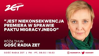 Róża Thun Jest niekonsekwencja premiera w sprawie Paktu Migracyjnego [upl. by Ibed]