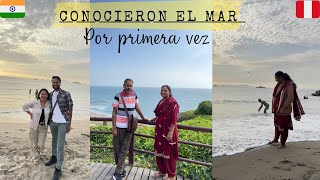 CONOCIERON EL MAR POR 1era VEZ Mi suegro se metió al mar y no creerán lo que pasó 😂 [upl. by Anelad]