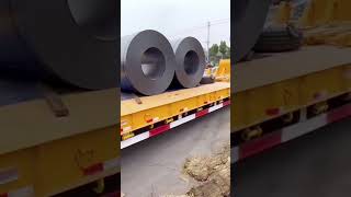 40ft Low Bed Trailer Loading Test Before Shipment [upl. by Sherrer]