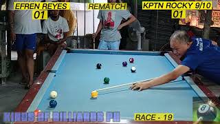 FULL MATCH REMATCH EFREN BATA REYES vs KPTN  RACE 19  CONCEPCION TARLAC CITY [upl. by Annuhsal]