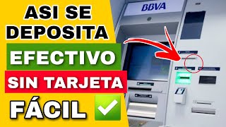 Como hacer depósitos en cajero automático BBVA paso a paso 💰✅️ [upl. by Radferd459]