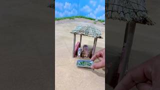 how to make cow shed for school project  wood work Part21 youtubeshorts [upl. by Gen]