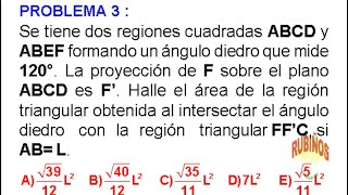 Problema 3 Geometría descriptiva ángulos diedros [upl. by Lucian]