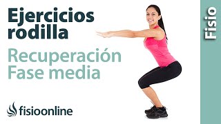 Ejercicios para fortalecer la rodilla  Nivel de recuperación medio [upl. by Avek]