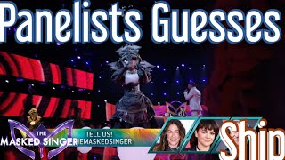 Panelists Guesses on Ship  The Masked Singer USA Season 12 Ep 3 [upl. by Alenson891]