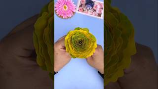 Easy flower craft ideas craftwork leafart shorts [upl. by Mohammed]