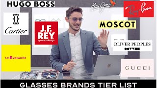 Ranking The Worlds BEST Frame Brands  The Glasses TIER LIST [upl. by Lorilee]