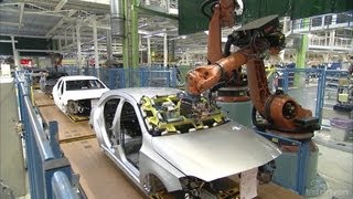 Mercedes AClass Production line [upl. by Ecinerev]