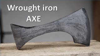 Forging wrought iron medieval AXE [upl. by Oel262]