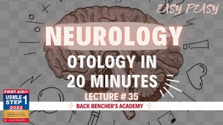 Otology  Neurology  35  First Aid USMLE in UrduHindi [upl. by Lesab]