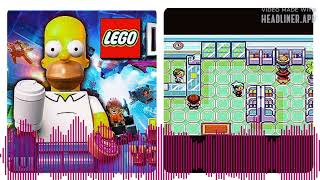 Homer Simpson Voice clips Lego Dimensions Dan Castellaneta VS Pokemon RubySapphireEmerald Pokemart [upl. by Ycaj]