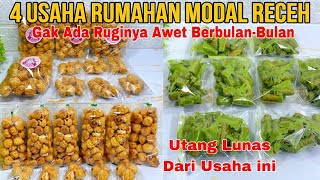 HUTANG LUNAS‼️4 IDE USAHA RUMAHAN GAK ADA RUGINYA MODAL RECEH UNTUNG BERLIPAT AWET BERBULANBULAN [upl. by Matusow]