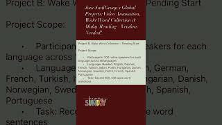 Join SadiGroup’s Projects Video Annotation Wake Word Collection amp Malay Reading – Vendors Needed [upl. by Okuy]