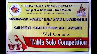 Tabla Solo Competiton 2024 Belagum Karnataka [upl. by Aleafar]