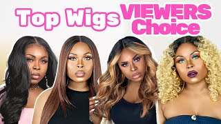 10 Must Have Synthetic wigs for black women  The Best Beginner friendly lace front wigs on Amazon [upl. by Lila]