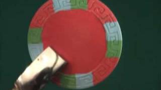 ProGen 80 poker chip damage test [upl. by Harve467]