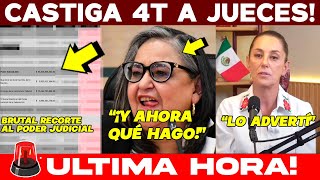 🚨MARTES BRUTAL POR FIIN CASTIGA 4T A JUECES TARDE PERO LLEGÓ SE LES ADVIRTIÓ PRESIDENTA ADVIRTIÓ [upl. by Ziom]